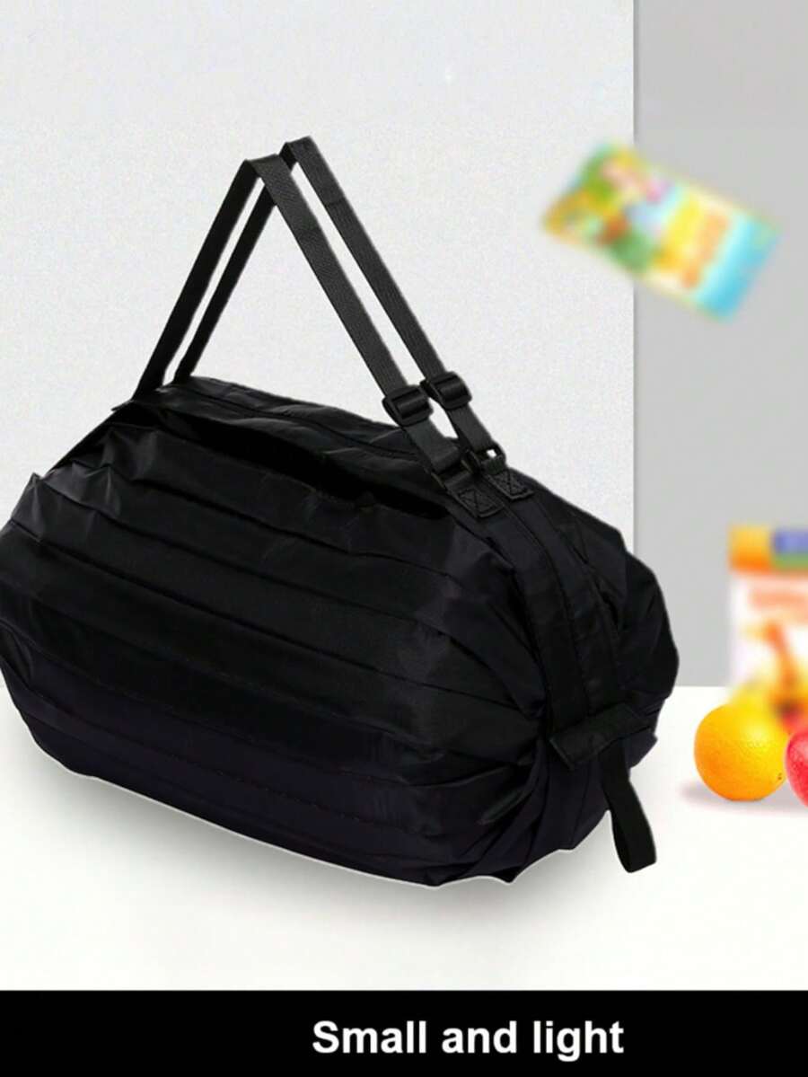 1 chiếc túi tote gấp gọn dung tích lớn, có chức năng như ba lô - Túi mua sắm đa năng bằng nylon cường độ cao, tiết kiệm không gian, nhỏ gọn, phù hợp cho tập thể dục, du lịch, mua sắm và sử dụng hàng ngày.