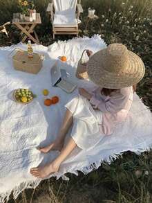 بطانية بوهيمية الطراز للنزهات والتخييم، منشفة طاولة، حصيرة عشب خارجية، معدات تخييم، منشفة طاولة بطراز بوهيمي، بطانية للنوم، حصيرة مقاومة للرطوبة للخيمة، بطانية نزهة، مناسبة للنزهات الخارجية، حفلات العطلات، ديكور غرفة النوم/المعيشة، سفر داخلي/خارجي، هدية عيد الحب