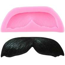 Mustache Silicone Molds Beard Fondant Mold For Little Man Themed Cake Decorating Cupcake Topper Chocolate Candy Gum Paste Polymer Clay,StyleF - StyleF - 查看 1