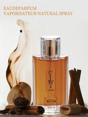 1PC De Fragrance Spray 1.65oz/50ml Long-Lasting Chocolate Vanilla Musk Fragrance Real Milk Chocolate Cinnamon Long-Lasting Christmas Gifts For Girlfriend Wife Mother