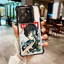 New Demon S-Slayer Anime Compatible With Xiaomi Mi 15T Redmi Note 14 13 12 11 10 9S 9 Pro Plus Plating Anti-Fall Cool Soft Phone Case, Cover Compatible With  17 Pro Case,  17 Pro Max Case,  17 Case,  16 Pro Case - DDbk01 - 查看 13