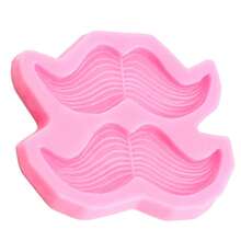 Mustache Beard Silicone Mold Beard Fondant Chocolate Candy Molds For Birthday Party Cupcake Topper Cake Decoration Gum Paste Polymer Clay,StyleE - StyleE - 查看 9