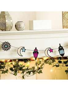 1 chiếc đèn lồng trang trí hình trăng sao nhiều màu sắc, vòng hoa trang trí ngày lễ, biểu ngữ phong cách Boho, tranh treo tường hình trăng lưỡi liềm và sao, đồ trang trí tinh tế với các chi tiết khoét rỗng, tấm trang trí nhẹ, phông nền chụp ảnh tiệc, biểu ngữ trang trí nhà cửa cho phòng khách, phòng ngủ, phòng trẻ em, phòng chơi game, phông nền tiệc. - Nhiều màu - Xem 10