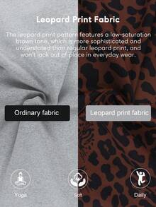 GOSOUER 1 Peça Macacão Flare Feminino Sexy com Decote V Profundo Vazado, Estampa de Onça, Gola Redonda, Zíper Frontal, Cintura Alta, Contorno, Esporte, Corrida, Fitness, Ginástica, Dança - Vinho - Visão 12