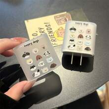 1pc Animal Collection Data Cable Protection Case Compatible With IPhone 17 Charger Protection Case Compatible With IPhone Charger Winding Device 40W Fast Charging Head Anti Break Winding Device Boyfriend/Girlfriend Gift, Data Cable Protection Case Compatible With Apple 20wCompatible With IPhone14promax Charging Cable Anti Break 13 Fast Charging 15/12 Case - Multicolor - View 2