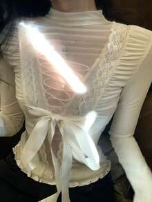 Women Knit Tops - Strappy Bra - View 1