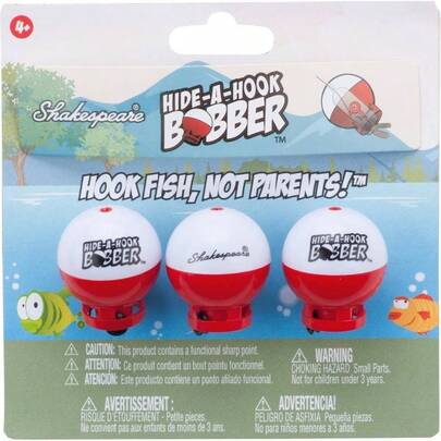 Hah3Pck Hide - A - Hook Floats 3 Pack, Red/White