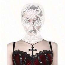 Black And White Lace Elegant FacialLace Mask, Suitable ForCarnival Dress.HalloweenMasks, Ball Veils Valentines