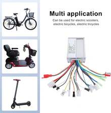 Tbest Controlador sin Escobillas para Bicicleta Eléctrica, Motor Inteligente de 350W para Scooter de Bicicleta Eléctrica - 1 - Ver 5