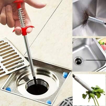 Flexible Grabber Tool For Drains | Spring-Action Claw With Mechanical Fingers For Hair Removal, Sink & Shower Clog Cleaner | Bendable Pickup Tool For Kitchen, Bathroom, RV
