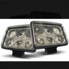 Par Barra Mini Faro 6 Lupa 4 Pulgadas Luz Blanco Con Base MODELO FLA 24 - Blanco - Ver 1