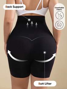 Leggings de maternidad para mujer con alta elasticidad y soporte de 5 puntos para el vientre - Ideal para uso diario - Negro - Ver 3