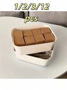 1/2/3件套多功能收纳盒套装 - 适用于存放化妆品、零食等 - 塑料收纳盒，可用于厨房、浴室、宿舍、家居装饰、房间装饰，适合赠送给女士、母亲、朋友、女朋友和男朋友。是生日、婚礼、周年纪念日、情人节、感恩节和新年惊喜礼物的完美之选。这款产品几乎完美。 - 彩色 - 查看 17