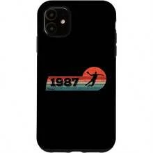 ハンドボール選手 ハンドボールゲーム ビンテージ 1987 年 誕生日 ハンドボール スマホケース  Air 用 - iPhone 11 - チェックする 1