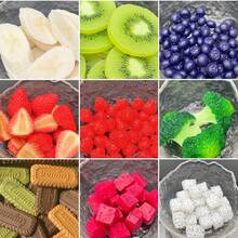 3pcs Set Of Realistic Artificial Fruit Slices, Detailed Fruit Slice Decorations, Toys, Photography Props, Candy House Decor, Strawberry, Banana, Kiwi, Orange, Cucumber, Corn, Cookie, Lemon, Blueberry, Broccoli, Suitable For Holiday, New Year, Christmas, Birthday Party Decoration, Home Decor, Fake Fruit - Fruit Slices - View 12