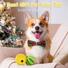 Dog Puzzle Toy 2 Pack, HIPPIH Interactive Dog Toys For Treat Dispensing, Durable Puppy Toys For Teething Small Dogs, Dog Treat Ball For Teeth / Slow Feeder/ IQ Training/ Playing,Green+Yellow - 綠+黃 - 查看 9