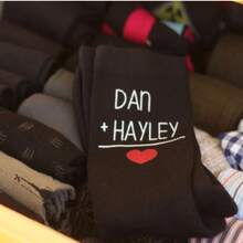 Customized Personalized Name Socks, Valentine's Day Gifts, Customized Printed Love Socks - Multicolor - View 6