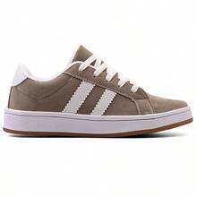 Women's Casual Sneakers In Lightweight, Comfortable Suede - màu nâu - Xem 4