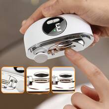 1pc Rechargable Portable Handheld Multifunctional Nail Clippers, Smart Electric Nail Clipper With Anti-Pinch, Nail Polishing, Illumination, Color Box Packaging, Great Gift Ideas For Christmas And Valentine's Day