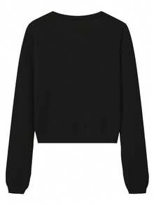 Áo khoác cardigan cổ chữ V dáng rộng LUBI Basic, kiểu dáng thoải mái, chất liệu vải dệt kim mềm mại, màu trơn, thích hợp mặc thường ngày vào mùa xuân, thu và đông, phù hợp cho sinh hoạt hàng ngày, đi làm, uống trà chiều, du lịch, ngày lễ tình nhân, năm mới. Màu đen. - màu đen - Xem 6