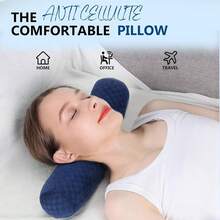 Health Cervical Neck Roll, Comfortable And Highly Resilient Bolster Pillows, Round Neck Pillows Support For Sleeping, Large Size Bolster Pillow For Bed, Legs, Back And Yoga (Checkerboard--Blue),Checkerboard--Blue - 棋盤格--藍色 - 查看 4