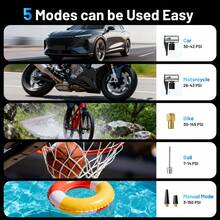 Wireless Digital Tyre Inflator 150PSI Portable Air Compressor For Car Moto Bike Car Electrical Air Pump Wireless Tire Inflation Pump For Car Mounted Motorcycle Bicycle Ball Auto Inflator Air Compressor - Black - View 9