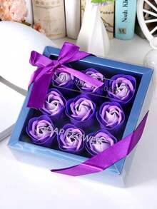 1 Pack, Rose Soap Flower Gift Valentine's Day Gift For Girlfriend Wedding Gift Simulation Soap Flower Box Set Creative Gifts - Multicolor - View 11