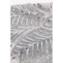 Shawl Wraps Sequin Beaded Evening Cape Bridal Shawl - Gray Silver - View 6