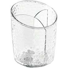 InterDesign - Organizador de paleta para cosméticos de lluvia para armarios de cambiador para maquillaje, productos de belleza, transparente, Caja para brochas, Transparente, 1(Taza cosmética) - Multicolor - Ver 2