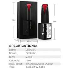 VENALISA 15ml Neutral Nude Gel Nail Polish, 15ml Pink Nude Gel Polish Natural Pink Color Spring Summer Soak Off UV LED Nail Gel Polish Nail Art Starter Manicure Salon DIY At Home, 0.53 OZ - ColorU - 查看 8