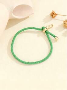 1 قطعة أساور خيط أنيقة وفاخرة للمراهقات، يمكن ضبطها وسحبها بحرية. إنها إكسسوار يومي للفتيات وهدية للمناسبات! - متعدد الألوان - مشاهدة 9