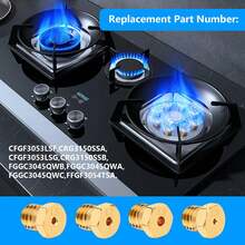 Range Stove Oven Orifice Conversion Kit,Propane Lp Natural Gas Pipe Parts M6x0.75 Mm Gas Spray Tip Total 36 PCS.