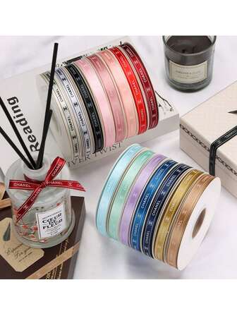 1 cm de ancho Cinta de satén con estampado floral, cinta de poliéster suave y lisa, adecuada para arreglos florales, atado de ramos, decoración de pasteles de cumpleaños, envoltura de cajas de regalo, manualidades DIY, accesorios para el cabello, decoración navideña, decoración de mesas de boda y fiesta, aplicable para el Día de San Valentín, Navidad, Día de la Madre, Año Nuevo, celebración de inauguración, todas las estaciones