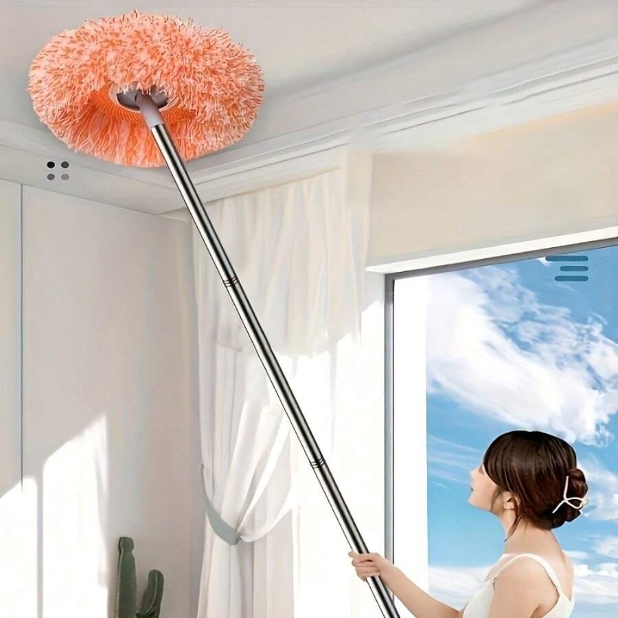 Magic Retractable Cleaning Brush, Multi-Surface Dust Removal For Ceiling/Fan/Glass, Non-Electric Home Cleaning Essential For All Rooms - 1個 - 查看 1