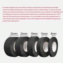 汽车用绒面线束胶带 - 具有减震、隔音、耐磨、耐热、阻燃等特性，适用于电气工程的绝缘绒面胶带