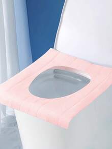 Bộ 10 chiếc/gói, bệ ngồi toilet dùng một lần loại nhỏ, bệ ngồi toilet di động tan trong nước, giấy đệm màu trơn, kích thước lỗ mở 40 * 45cm, bệ ngồi toilet di động dùng cho du lịch và công tác, phụ kiện thiết yếu cho du lịch máy bay, cắm trại, phụ kiện phòng tắm, đồ dùng phòng tắm (Kiểu đóng gói ngẫu nhiên) - Nhiều màu - Xem 7