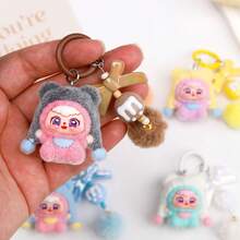 Cute Dora Keychain Plush Grain Keychain For Bag Hanging Keychain On The Phone Car Interior Decoration Dollhouse Diy Pendant - Multicolor - View 9
