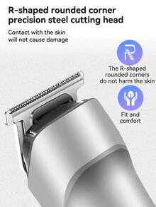 5 In 1 Set Hair Clipper LCD Display Hair Clipper Men's Home Rechargeable Shaver Electric Razor - Multicolor - View 9