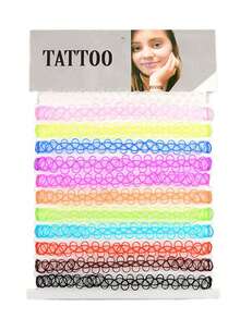 1 Set Mix-Color Fishing Line Choker Necklace For Women, Versatile & Fresh Style - Multicolor - View 16