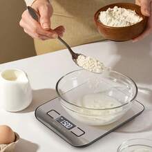 1个厨房秤，克重秤，食品秤，高精度秤，电子咖啡秤，厨房数字秤，烘焙秤 - 小型厨房配件 - 彩色 - 查看 1