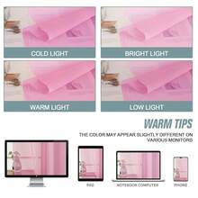 Light Pink Small Sheer Curtains 2 Panels Set, Kitchen Curtains 36 Inch Length, Elegant Light Filtering Short Window Drapes For Living Room Bedroom, Dual Rod Pocket Design, 2x42Wx36L Inches,42inchWx36inchL(Packof2),LightPink - LightPink - 查看 8