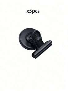 1/5/10 pièces Aimants de réfrigérateur de forme ronde, convient pour décorer le réfrigérateur et maintenir les photos/messages/notes - Noir - Voir 8