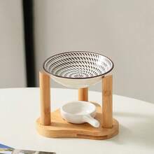 1 Set Wooden Door Creative Incense Holder Essential Oil Heated Lamp Home Wax Lamp Candle Holder - Multicolor - View 4