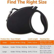 YAmazon Basics Retractable Dog Leash Medium - Pequeño - 16 pies - Ver 3
