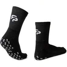 Calcetines Oficiales APP Tour Antideslizantes 1 Par Tenis Pickleball Fútbol - Negro - - Ver 3