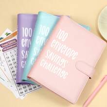 100 Envelopes Money Saving Challenge - A5 Money Saver Budget Binder Book With Cash Envelopes And Numbers, 100-Days Of Easy And Funny Ways To Save $5,000 Cash Envelope Challenge Binde - Multicolor - View 3
