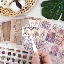 600+ Scrapbook Stickers And 20 Sheets Scrap Paper Book For ScrapbooFKing, Vintage Alphabet Letter NFUmberss Inspiration Quote Stickers For Journaling, Junk Journal Supplies, Planner, Collage,38SheetsLetterStickerFSandssPaperSet - 38張字母貼紙和紙張套裝 - 查看 10