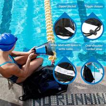 - Bolsas de equipo de natacin, mochila de malla con cordn, bolsa de natacin para nadadores, mochila de malla para playa, gimnasio y equipo de entrenamiento - Púrpura Royal + 2. Bolsa de malla con bolsillo con cierre - Ver 5