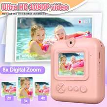 3-8 Years Old Kids Instant Print Camera, Children's Digital Camera Set, Best Gift For Easter, World Cup, Christmas, Thanksgiving, Birthday - Multicolor - View 7