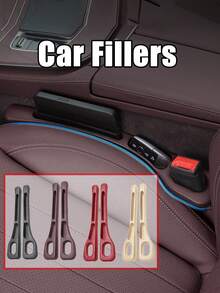 2pcs Car Seat Side Gap Filler Organizer With Phone Holder,Car Fillers,No-Drop Design, Fit For Cars, SUVs, Trucks - Black & Red, Durable Plastic, Secure Phone Storage And Easy Access, Vehicle Interior Accessory, Sleek Design, Sturdy Construction, Car Seat Side Filler,Car Front Seat Storage Box For Phone Holding,Car Seat Leak Prevention, - Multicolor - View 3